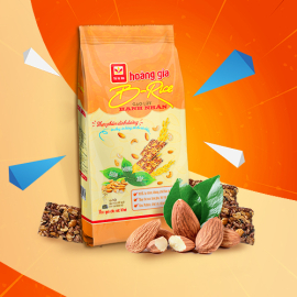 Thanh Gạo Lứt Hạnh Nhân B-Rice Hoàng Gia 160g (9 thanh)