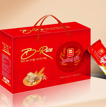 Thanh Gạo Lứt Ngũ Cốc Chà Bông Hoàng Gia 180g (10 thanh)